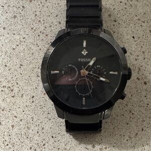 Fossil Dark-Toned Chronograph Watch